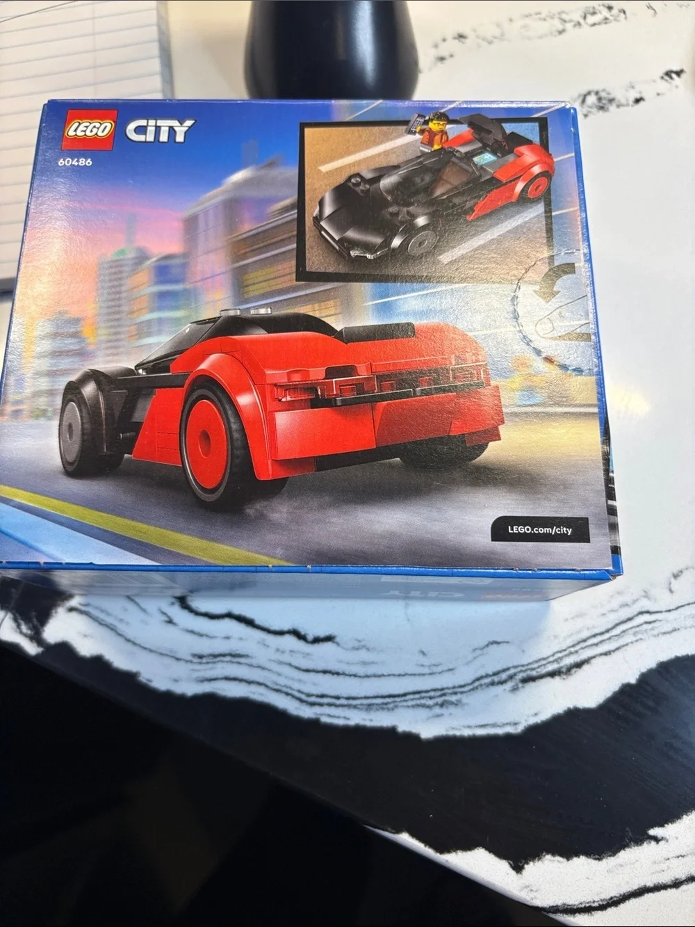 Lego City EV Supercar - Black, Red, Purple Accents